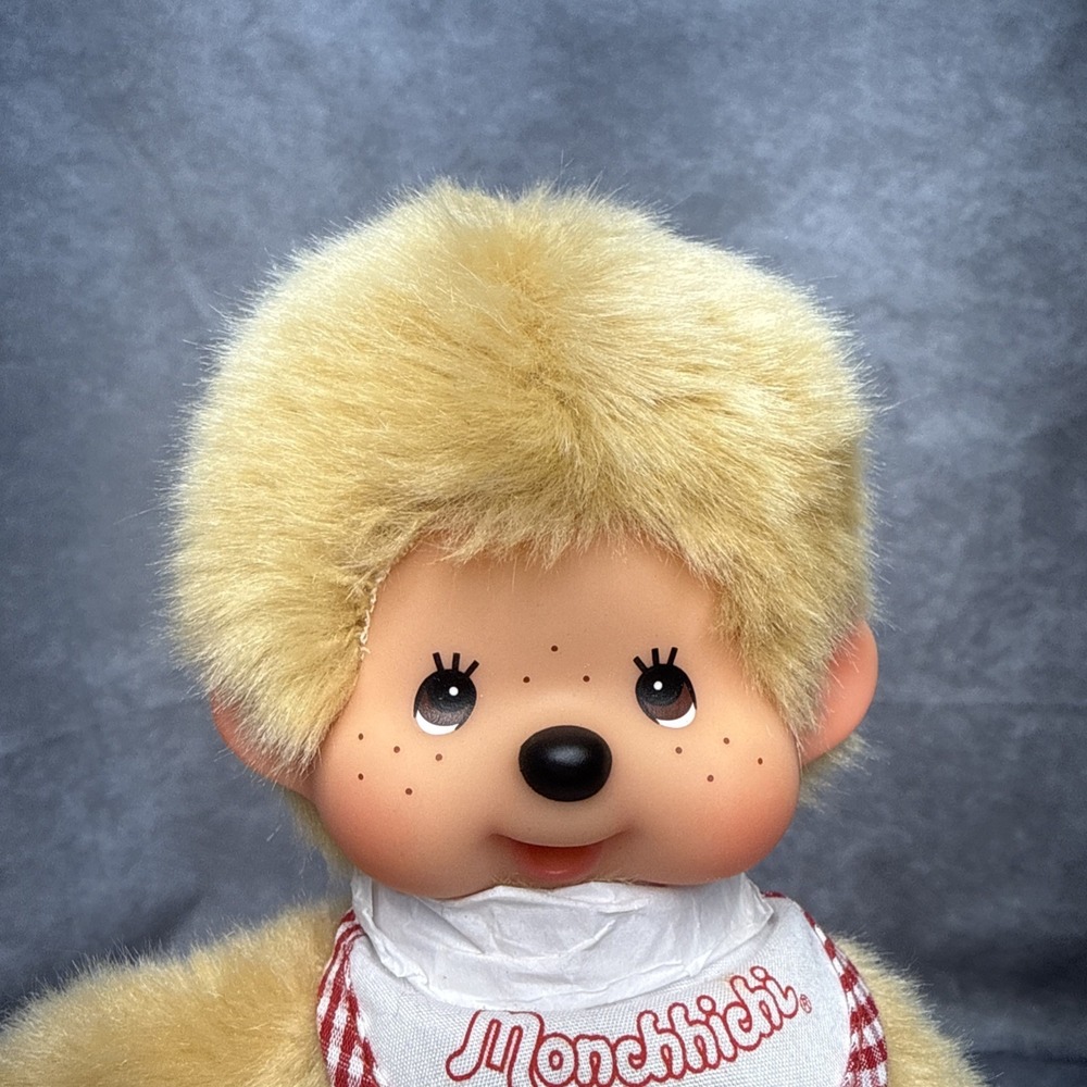 Monchhichi Premium Standard S Beige Boy Plush Monkey Doll Sekiguchi 8" - Picture 2 of 16